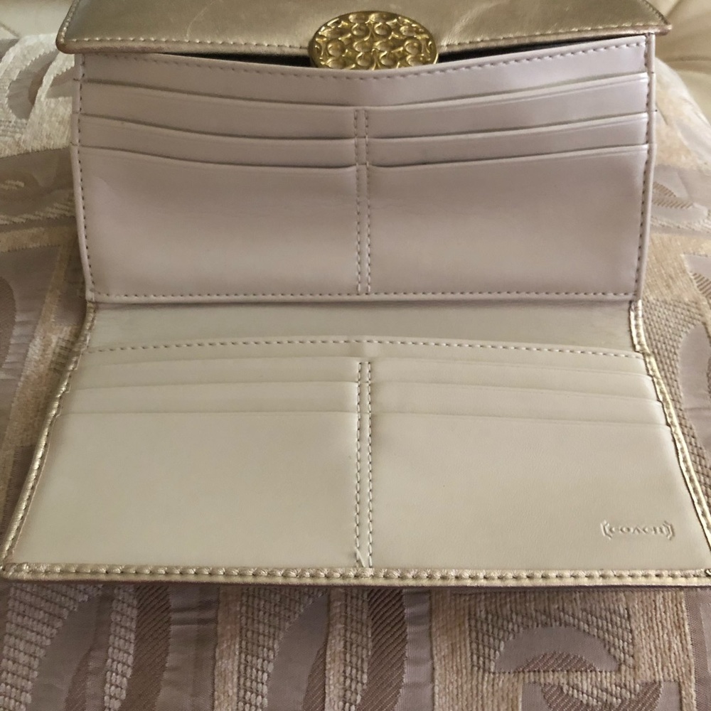 Coach Gold Wallet - Picture 5 of 7